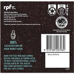 Dr B's Barf Frozen All Stages Dog Food Original Combo Recipe