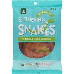 Woolworths Slithering Snakes 500g