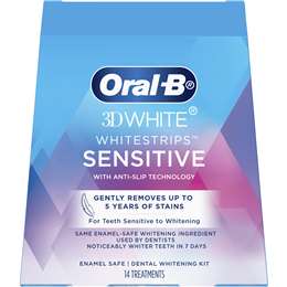 Oral B 3d White Whitestrips Sensitive Dental Whitening Kit