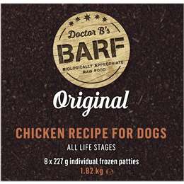 Dr B's Barf Frozen All Stages Dog Food Original Chicken Recipe