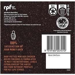 Dr B's Barf Frozen All Stages Dog Food Original Chicken Recipe
