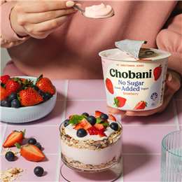 Chobani No Sugar Added Greek Yogurt Strawberry