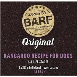 Dr B's Barf Frozen All Stages Dog Food Original Kangaroo Recipe 8 Pack ...