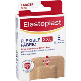 Elastoplast Flexible Fabric Xxl Breathable Plasters For Wound Protection
