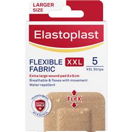Elastoplast Flexible Fabric Xxl Breathable Plasters For Wound Protection