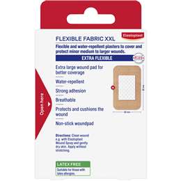Elastoplast Flexible Fabric Xxl Breathable Plasters For Wound Protection