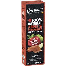 Carman's Fruit Straps Apple & Strawberry Twin Packs
