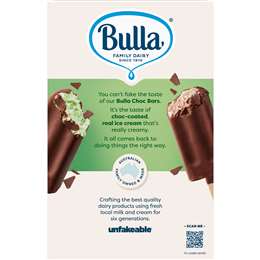 Bulla Mint Vanilla Chocolate Bar Sticks