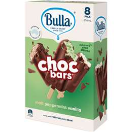 Bulla Mint Vanilla Chocolate Bar Sticks
