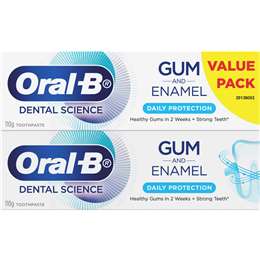 Oral B Dental Science Gum & Enamel Daily Protection Toothpaste 2 Pack ...