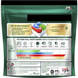 Fairy 31 Minute Miracle Dishwasher Tablets