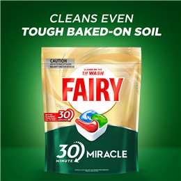 Fairy 30 Minute Miracle Dishwasher Tablets