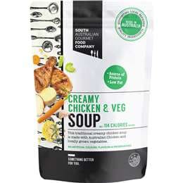 South Australian Gourmet Food Company Creamy Chicken & Vegetable Soup Pouch 430g