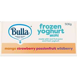 Bulla Mini Frozen Yoghurt Assorted Flavours