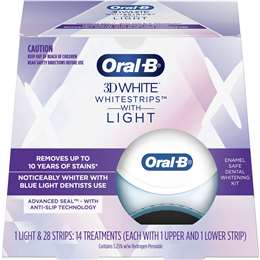 Oral B 3d White Whitestrips With Light Each | Woolworths