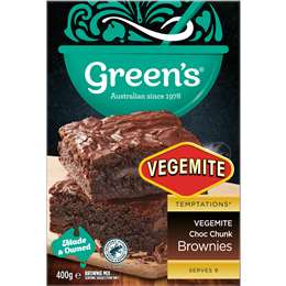 Green's Vegemite Choc Chunk Brownie Mix