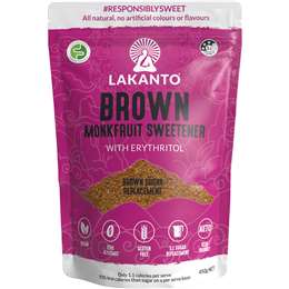 Lakanto Monkfruit Sweetener Brown 450g | Woolworths