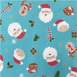 Christmas Flannel Back Table Cover Santa 150 X 260cm