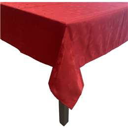 Christmas Jacquard Tablecloth Red 135 X 180cm
