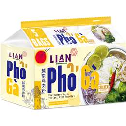 Lian Pho Ga Vietnamese Style Instant Rice Noodles Chicken 5 Pack