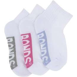 Bonds Kids Socks Sport 1/4 Size 13-3 Assorted