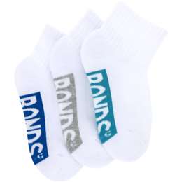 Bonds Kids Socks Sport 1/4 Size 13-3 Assorted