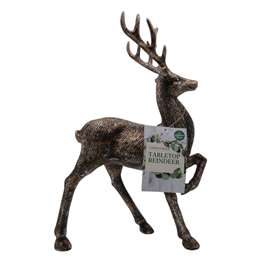 Christmas Large Metallic Reindeer Bronze 