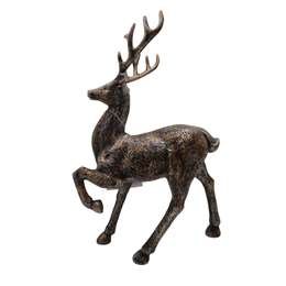 Christmas Large Metallic Reindeer Bronze 