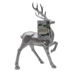 Christmas Large Metallic Reindeer Silver 