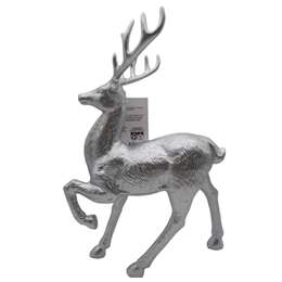 Christmas Large Metallic Reindeer Silver 