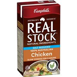 Campbell's Real Stock Chicken Salt Reduced Liquid Stock 500mL