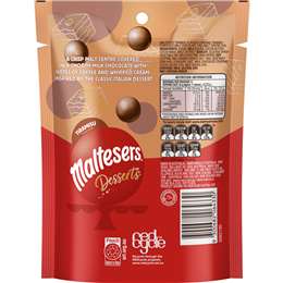 Buy Maltesers Desserts Tiramisu Chocolate Snack & Share Bag 125g Online, Worldwide Delivery