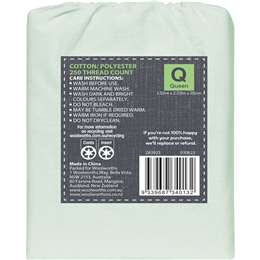 Inspire 250 Thread Count Cotton Fitted Sheet Queen Bed Assorted