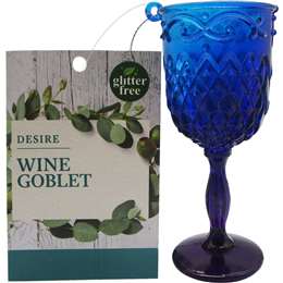 Christmas Desire Wine Goblet Blue