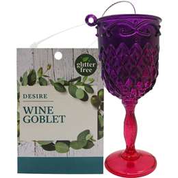 Christmas Desire Wine Goblet Purple