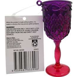 Christmas Desire Wine Goblet Purple