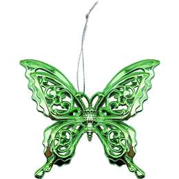 Christmas 3d Shiny Butterfly Teal 