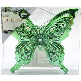 Christmas 3d Shiny Butterfly Teal 