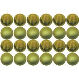 Christmas Decoration 30mm Baubles Gold