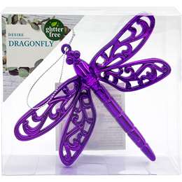 Christmas Decoration Dragonfly Purple