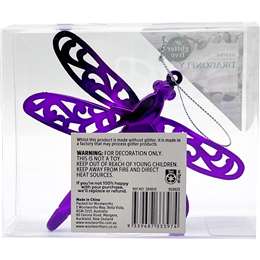 Christmas Decoration Dragonfly Purple
