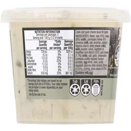  25 South Leek & Goat Cheese Sauce