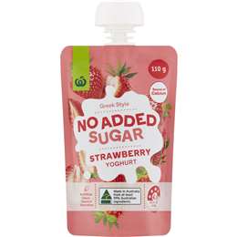 Woolworths No Added Sugar Greek Style Strawberry Yoghurt
