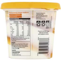 Woolworths Fruit Swirled Mango Yoghurt