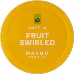Woolworths Fruit Swirled Mango Yoghurt