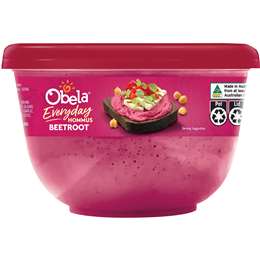 Obela Beetroot Hommus 450g | Woolworths