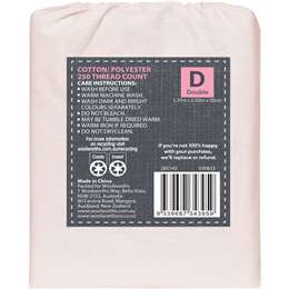 Inspire 250 Thread Count Double Cotton Fitted Sheet Assorted