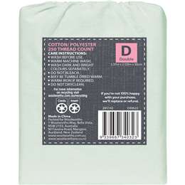 Inspire 250 Thread Count Double Cotton Fitted Sheet Assorted