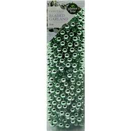 Christmas Decoration 8 Metre Beaded Garland Mint