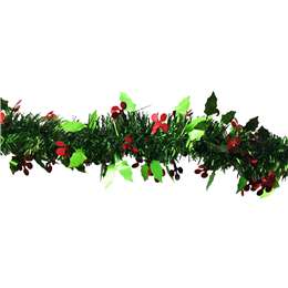 Christmas Decoration 4 Metre  Tinsel Green